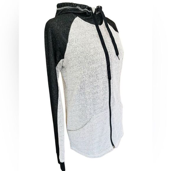 Hurley Black and Gray speckled full zip Hoodie, Nike Dri-Fit technology size S - Picture 6 of 9